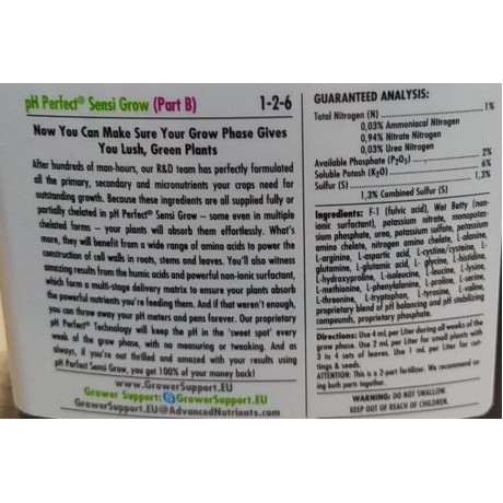 Advanced Nutrients - Sensi Grow A+B (pH PERFECT) 500ml